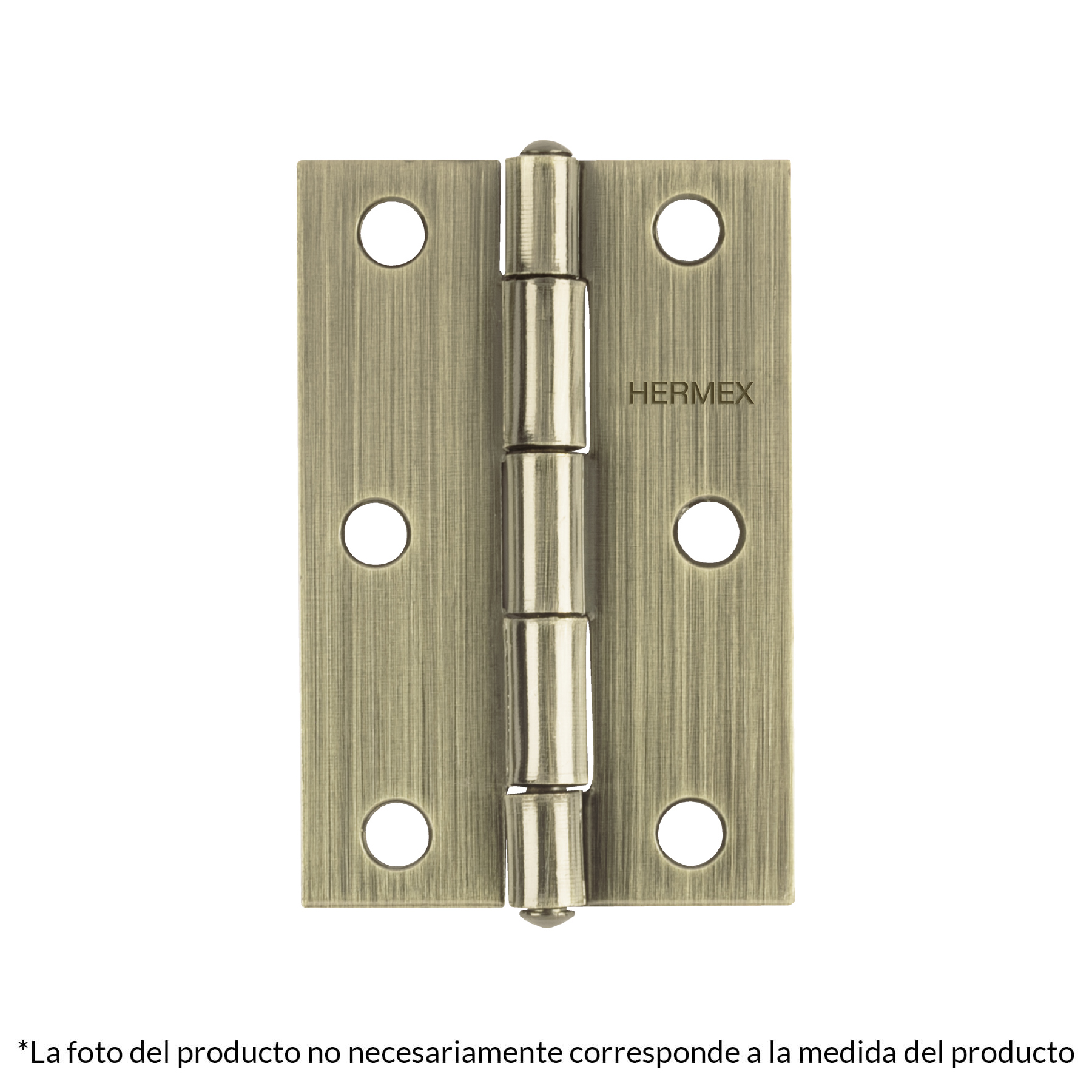 BISAGRA RECTANGULAR 4" LATÓN ANTIGUO, HERMEX 46915