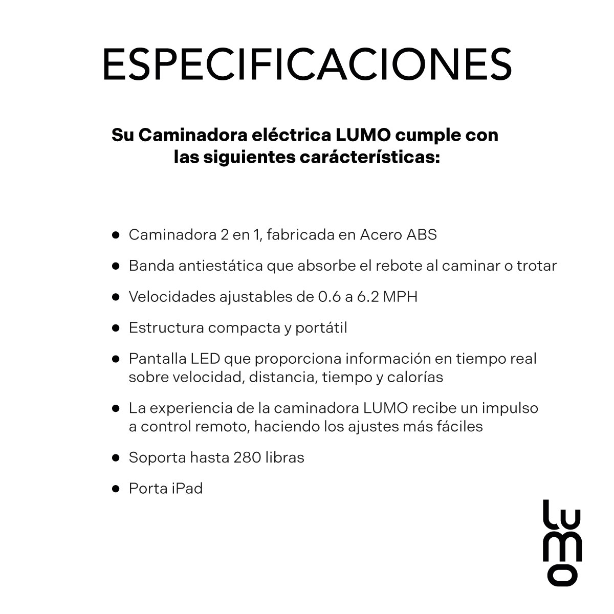 Caminadora Electrica 2 en 1 Plegable Bluetooth Pantalla LCD.