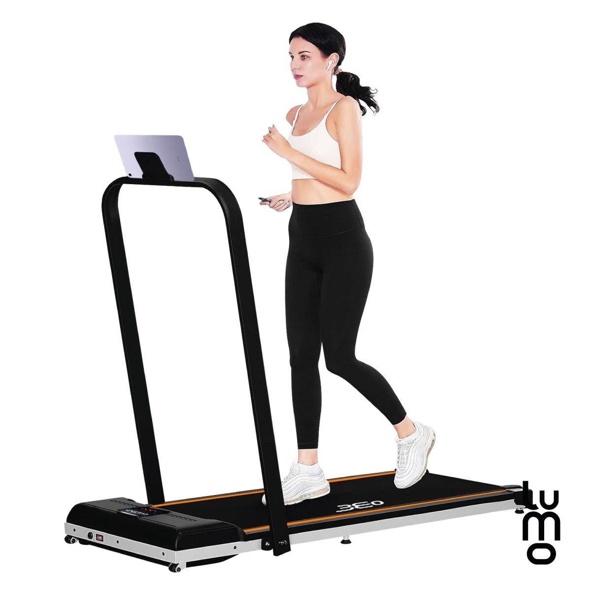 Caminadora Electrica 2 en 1 Plegable Bluetooth Pantalla LCD.