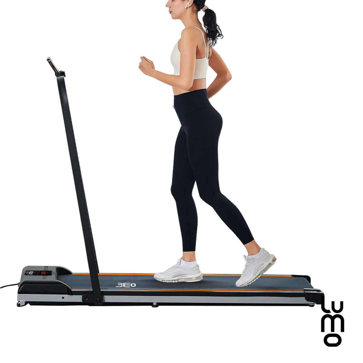 Caminadora Electrica 2 en 1 Plegable Bluetooth Pantalla LCD.