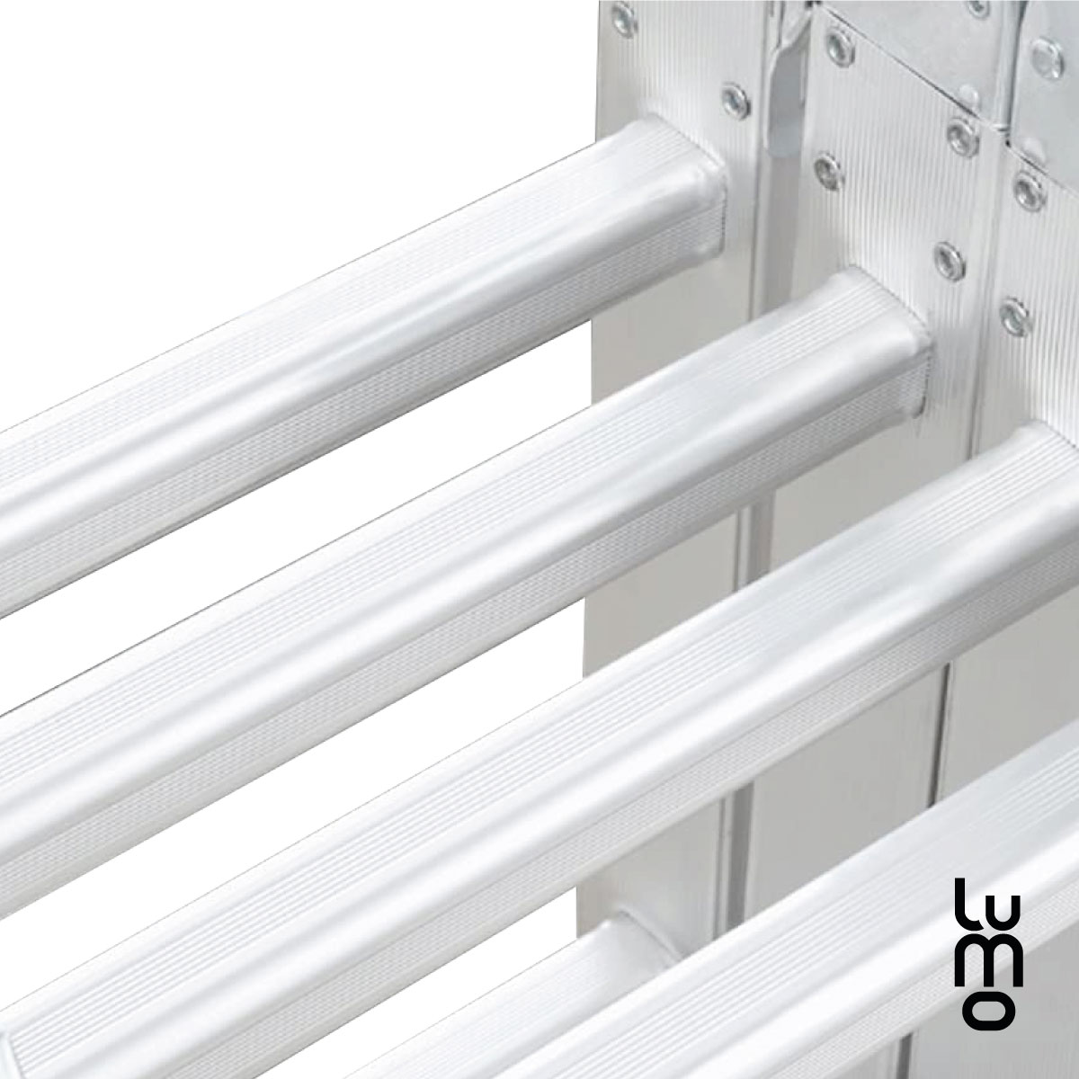 Escalera Multiposiciones 8 en 1 Aluminio 150Kg 12 Peldaños