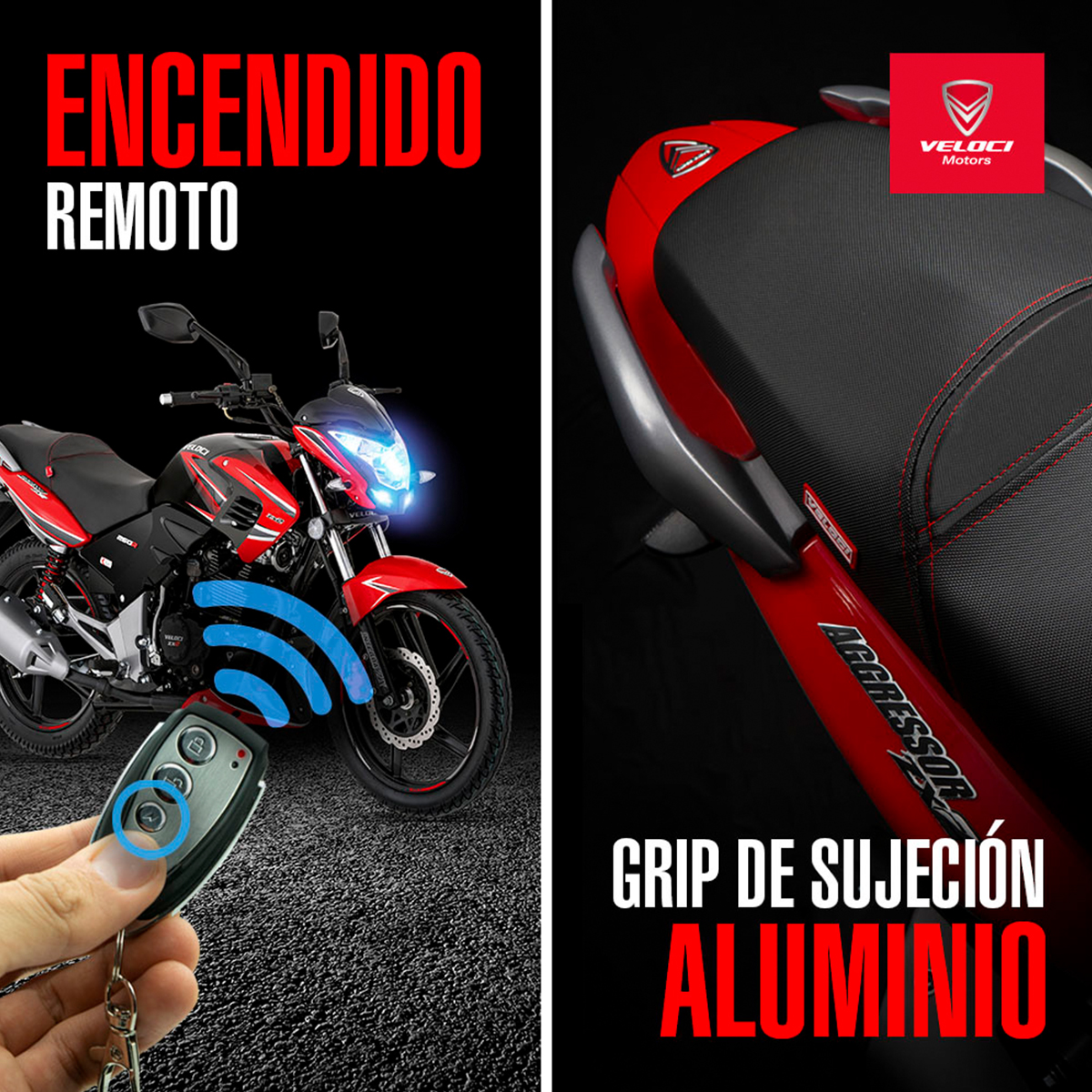 Moto Veloci Aggressor Zx2 250cc Rojo 2023.
