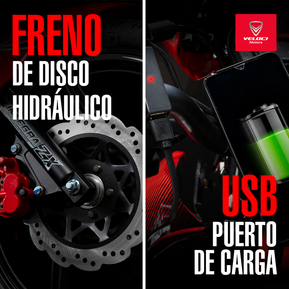 Moto Veloci Aggressor Zx2 250cc Rojo 2023.