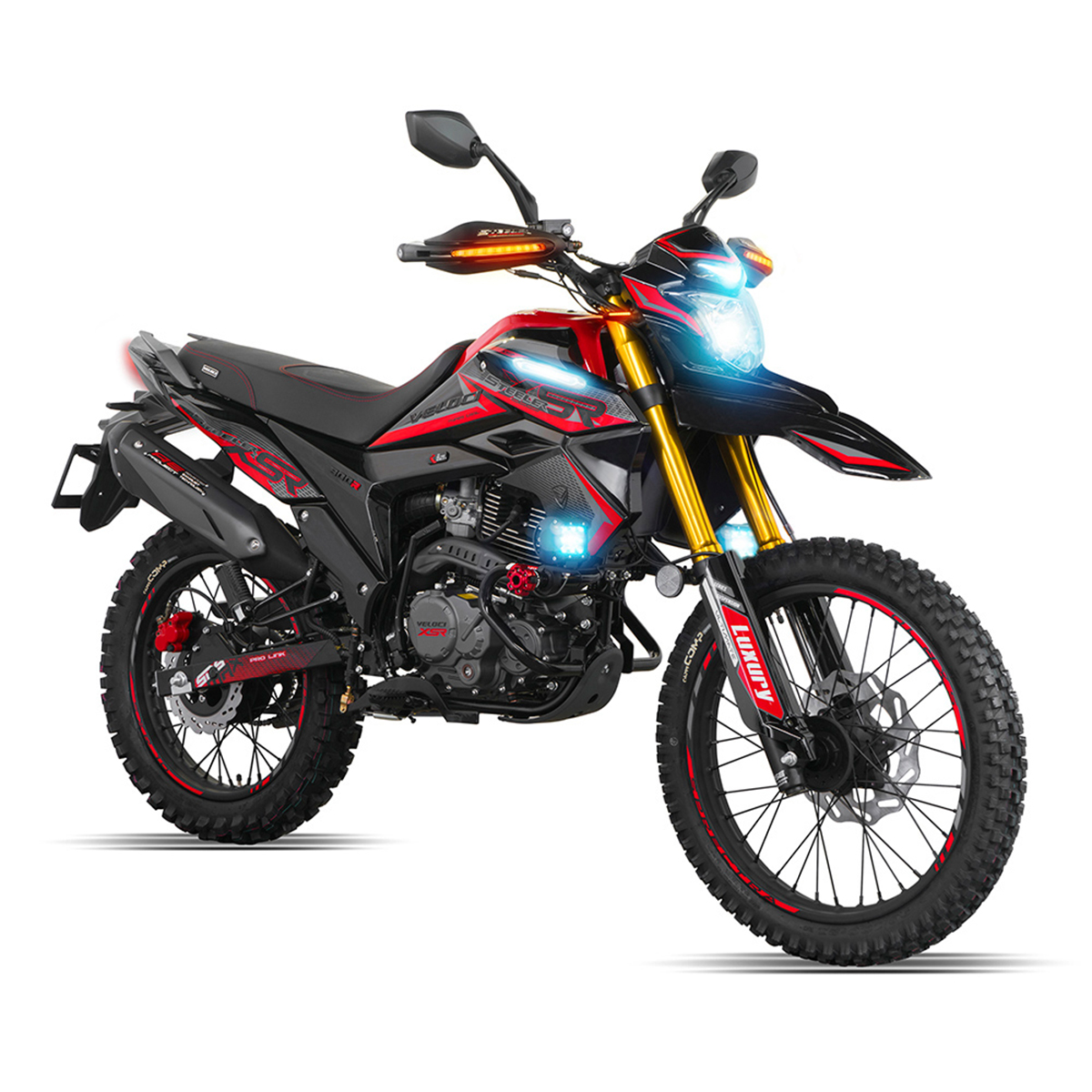 Moto Veloci Steeler Pro XR2 300cc Rojo 2023