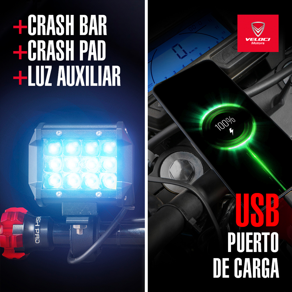 Moto Veloci Steeler Pro XR2 300cc Rojo 2023