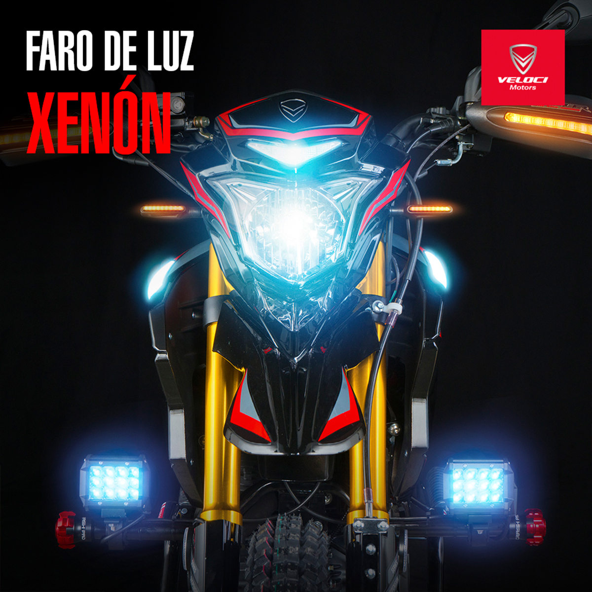 Moto Veloci Steeler Pro XR2 300cc Rojo 2023