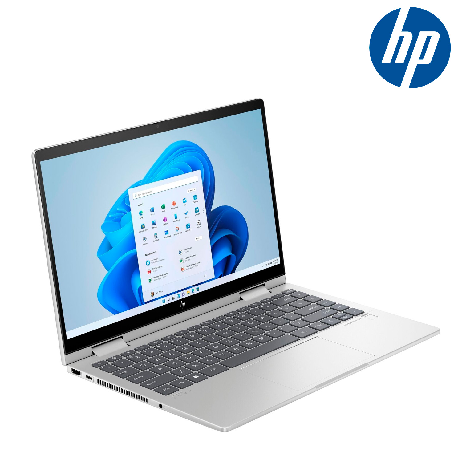 Laptop Hp Envy x360 14" core  i5-1335U 8GB 512GB W11H TouchScreen Ing Plata.