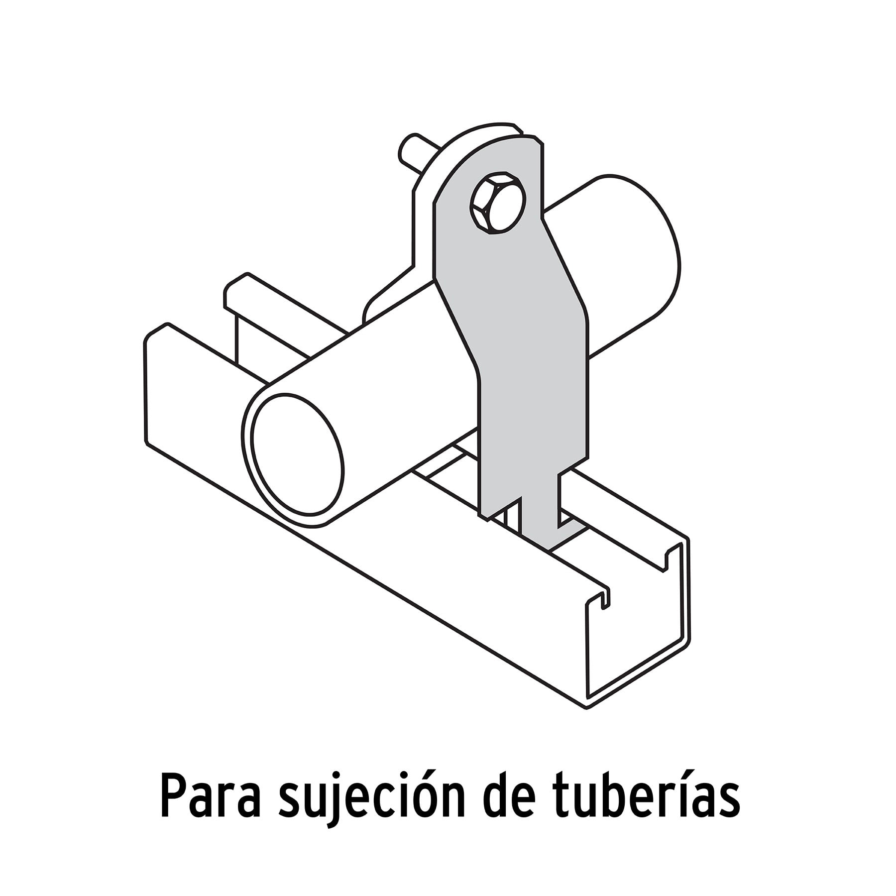 ABRAZADERA PARA UNICANAL DE 1 1/2", VOLTECK 46426