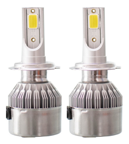 Kit Foco Faro Entrada H7 Hiper Led Hid 8 Mil Lumen Blanco 