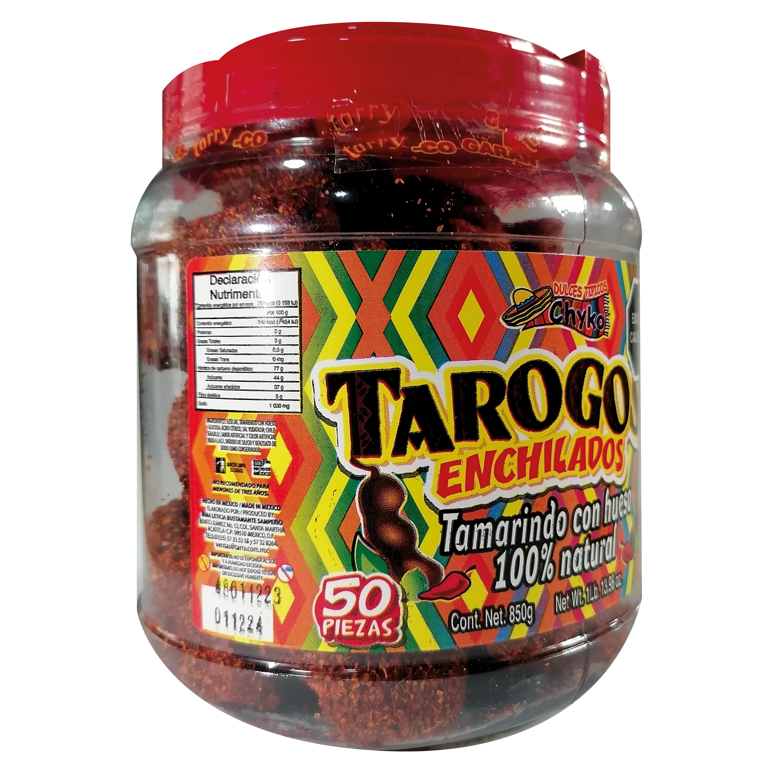 Tarry Tarogo Enchilado Dulce/tamarindo 50 Pzas