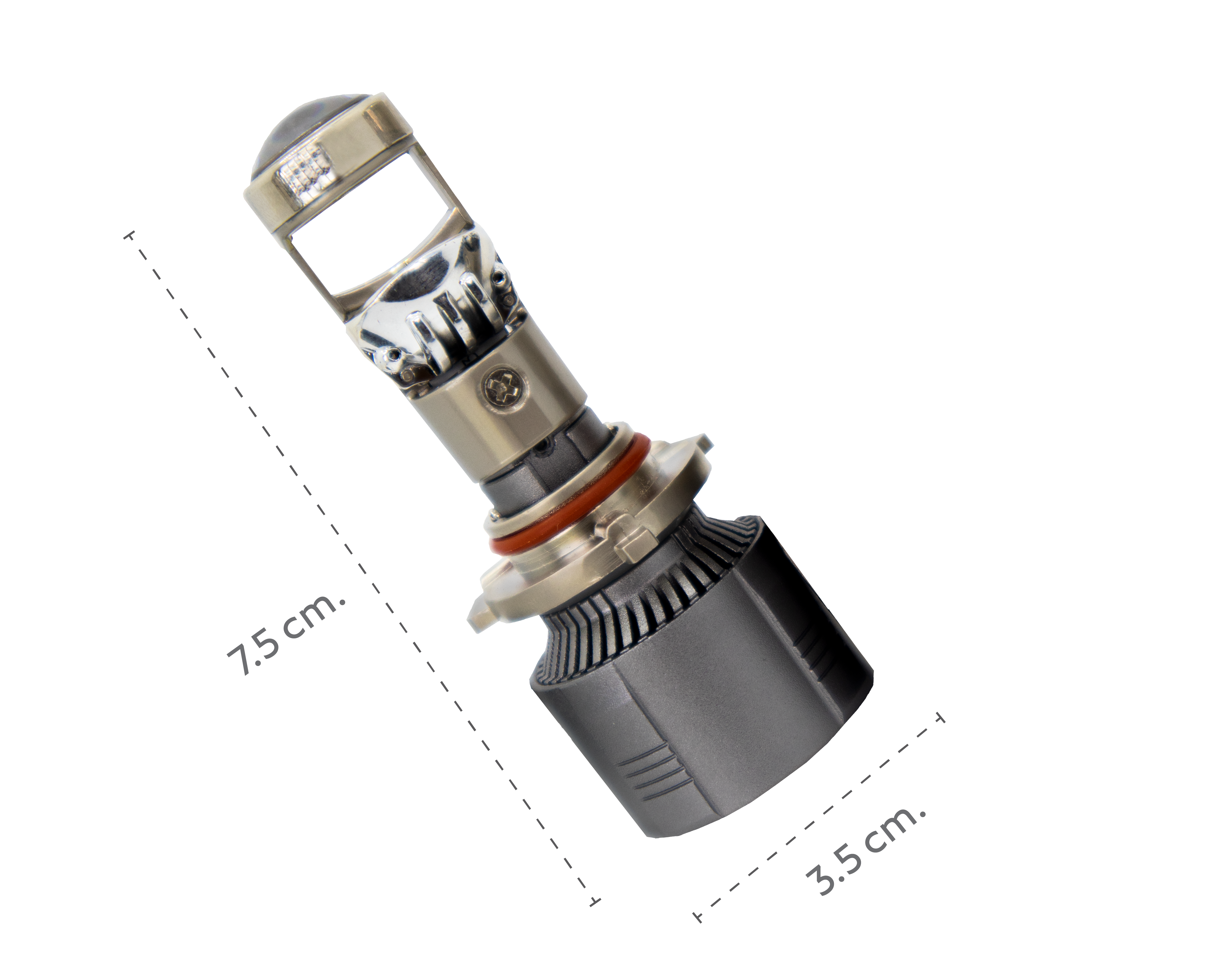 Kit 2 Focos Entrada H7 Hiper Led Hid Lupa Mini Canbus 150 W Fija