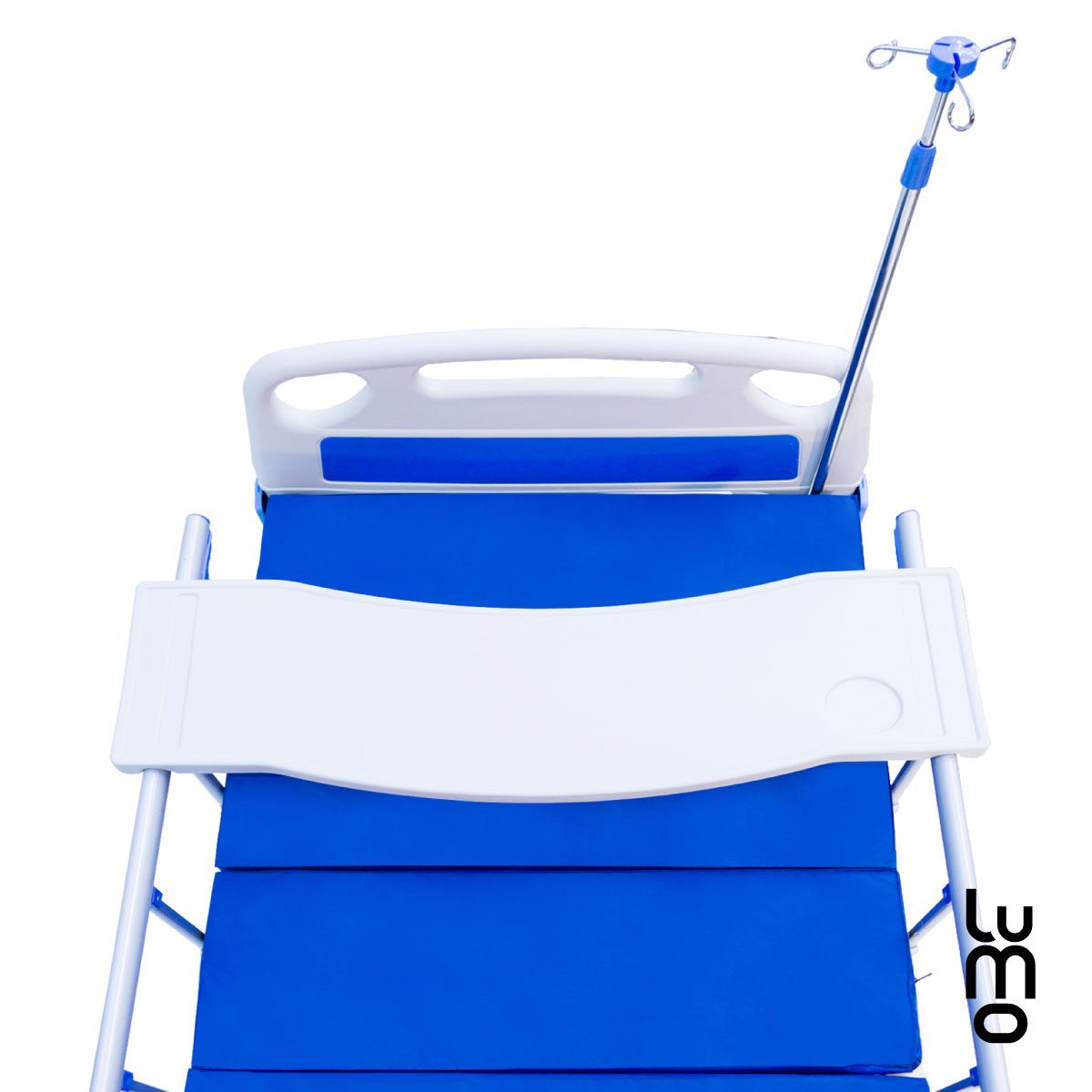 Cama Hospitalaria Porta Suero/bandeja Comida Colchon Espuma.