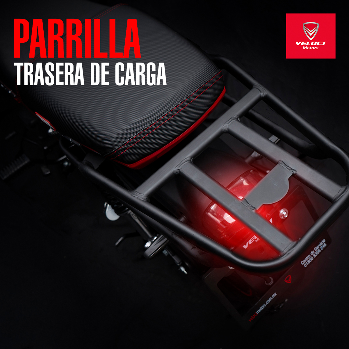 Moto Veloci Deus RT 125CC Rojo 2023