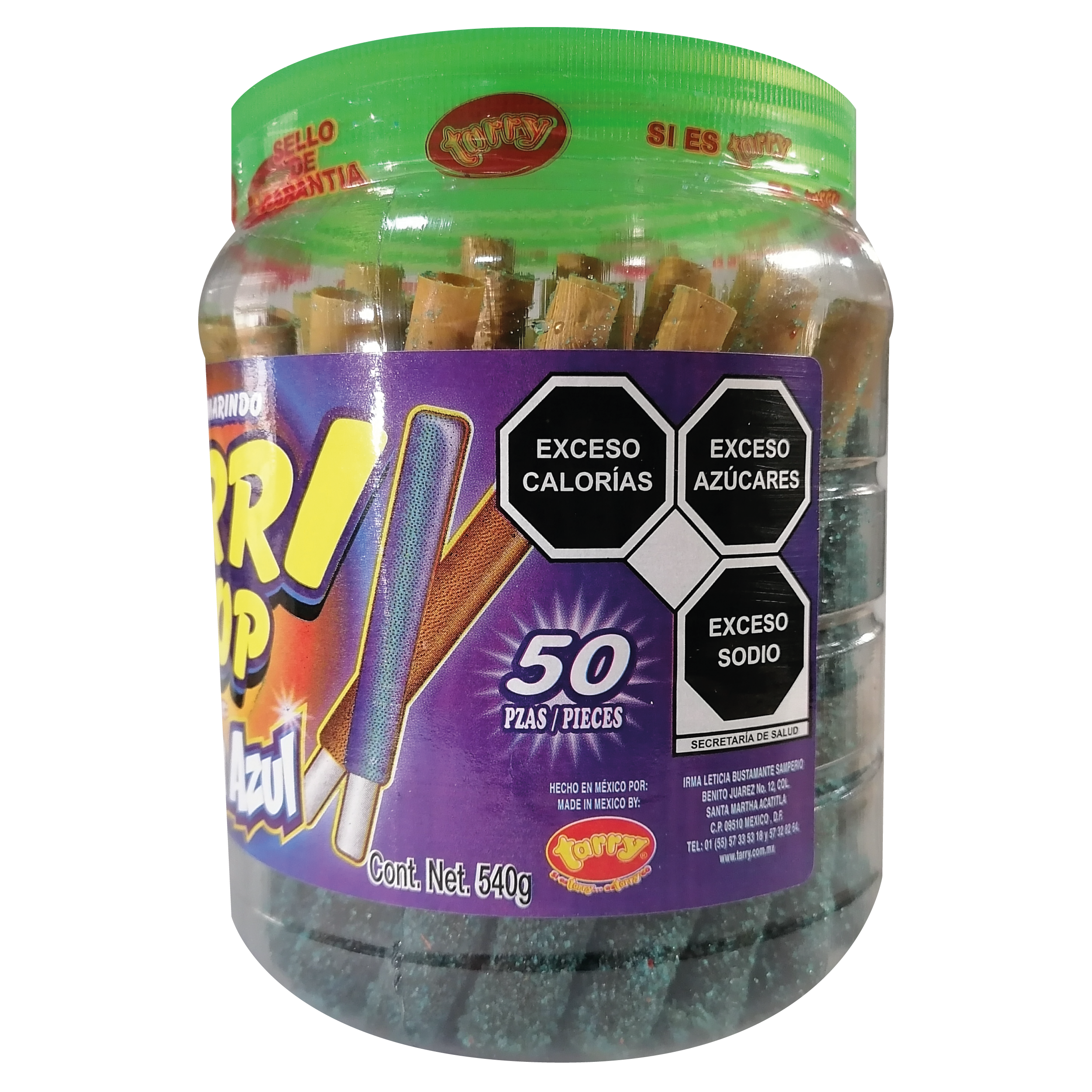 Tarrypop Banderilla Mora Azul 50 pzas