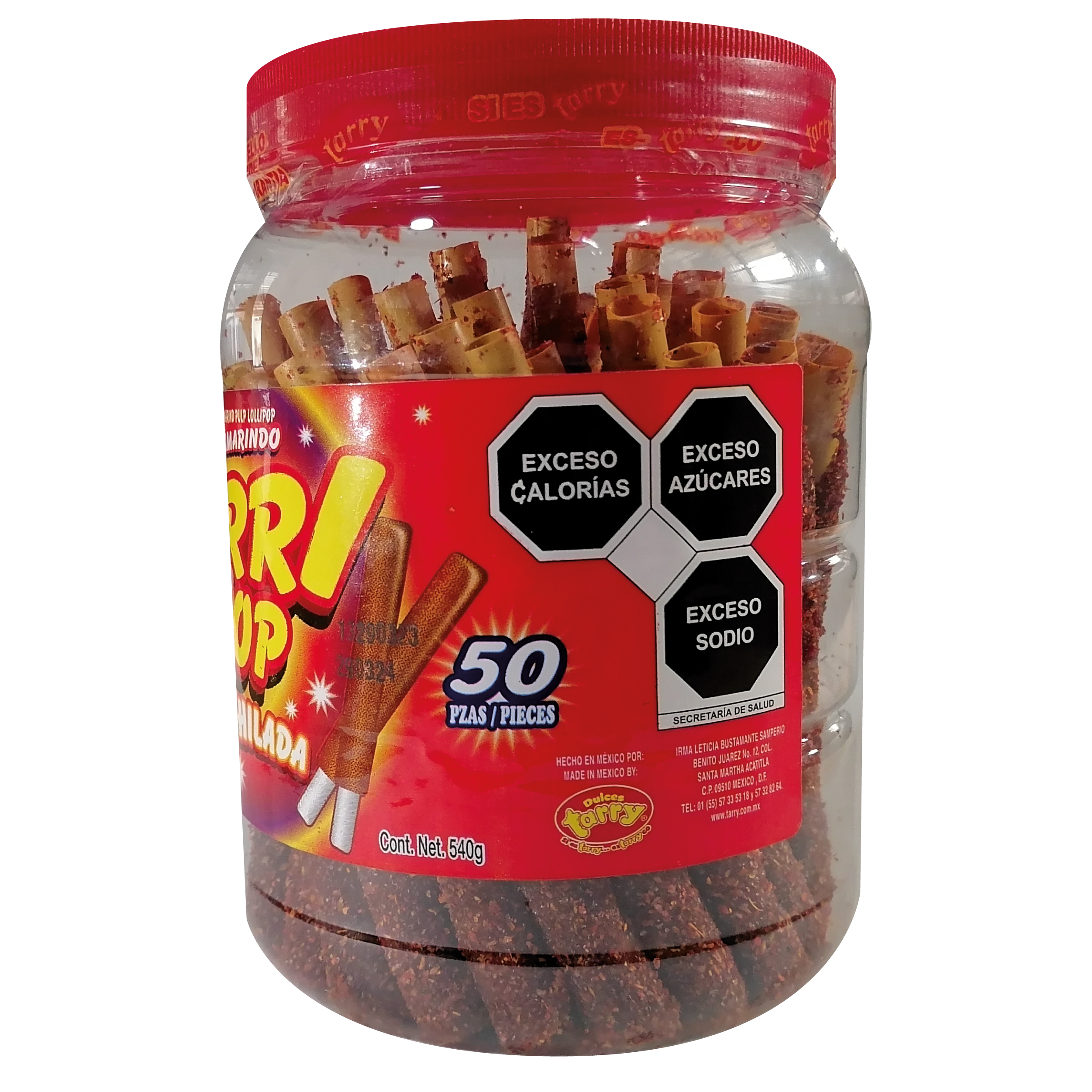 Tarry Pop Banderilla Tamarindo Chile 50 Pzas