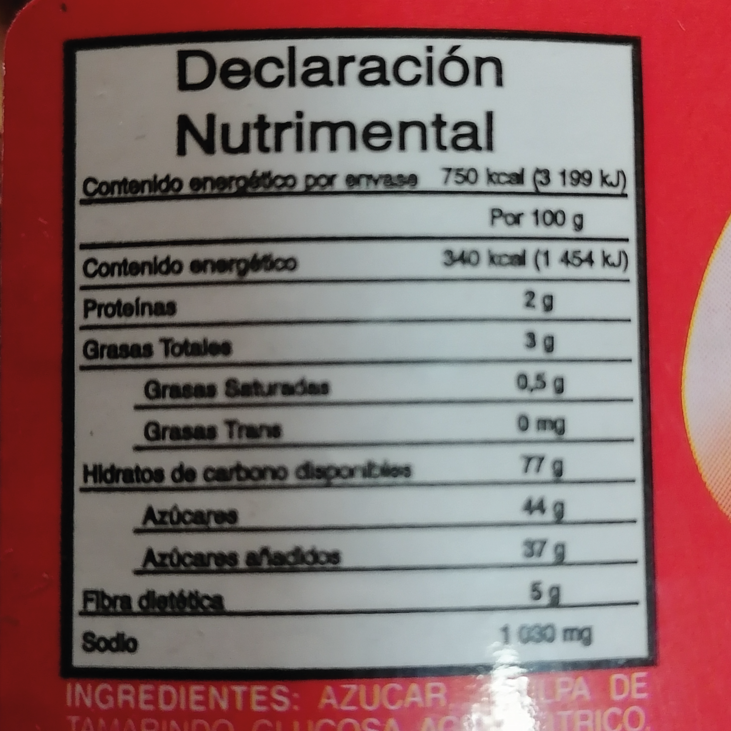 Tarry Pop Banderilla Chamoy 50 Pzas