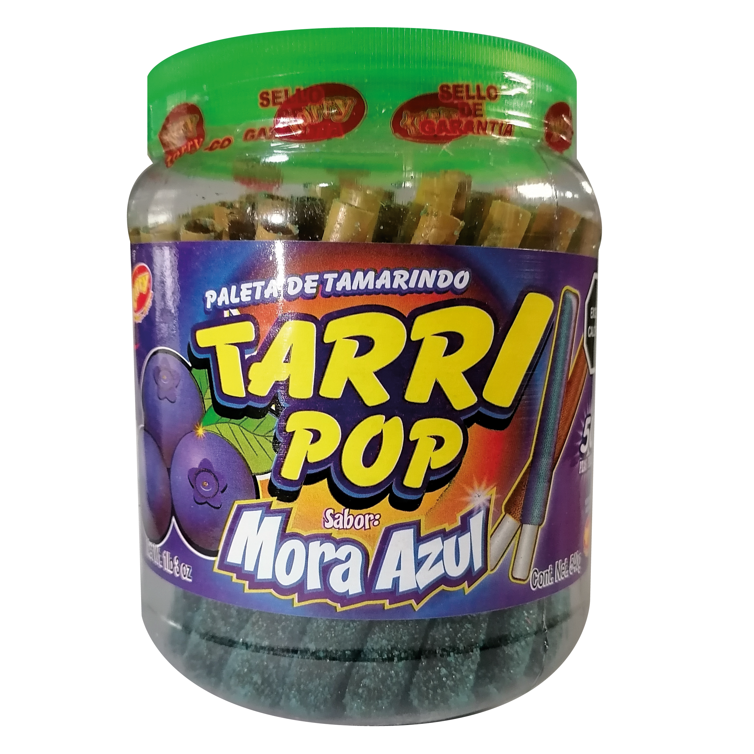 Tarrypop Banderilla Mora Azul 50 pzas