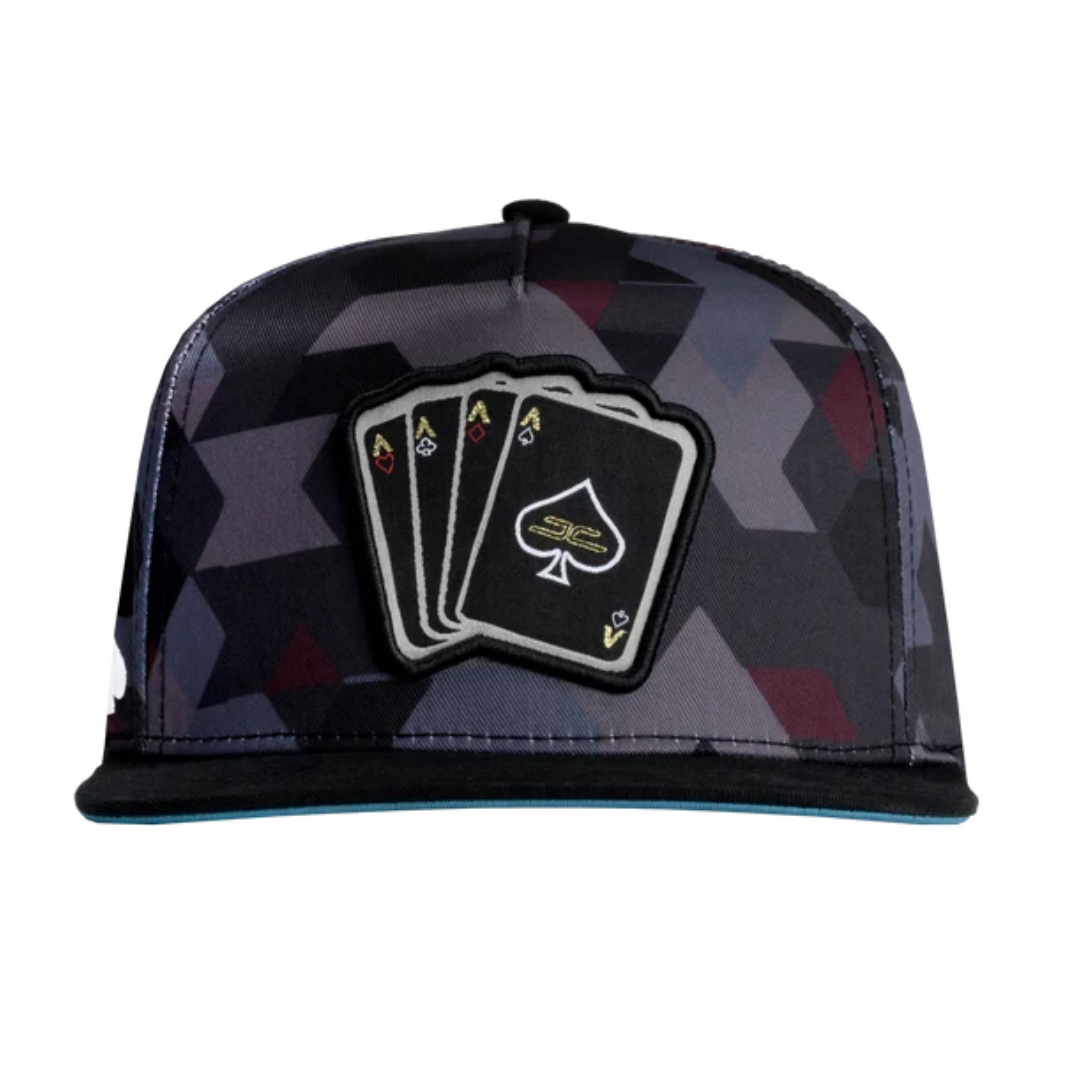 GORRA JC HATS POKER CAMO BLUE/RED 2265