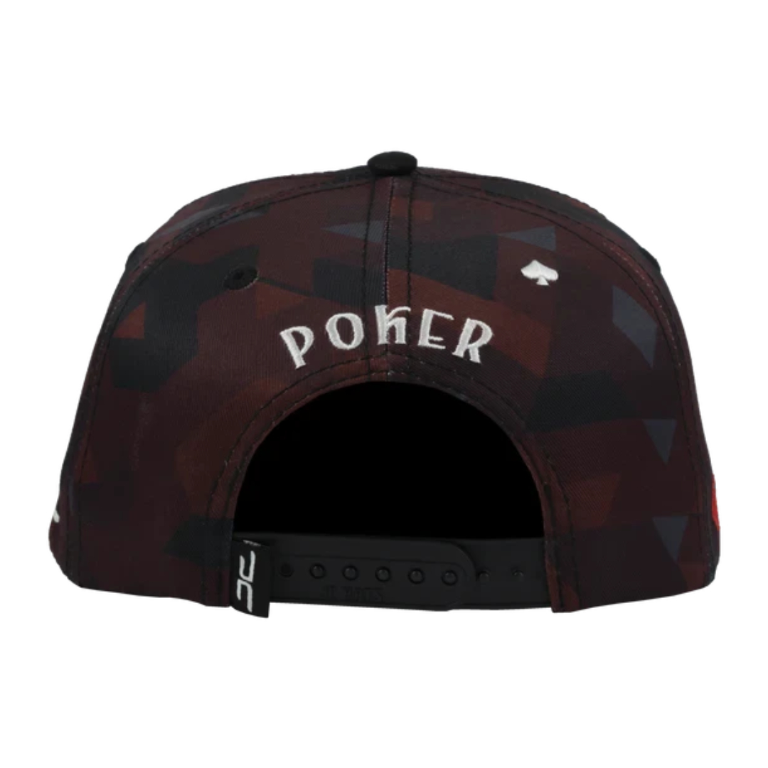 GORRA JC HATS POKER CAMO BURGUNDY 1694
