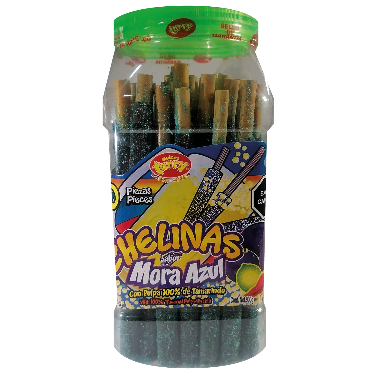 Tarry Chelinas Mora Azul Banderillas Grande 50pzas