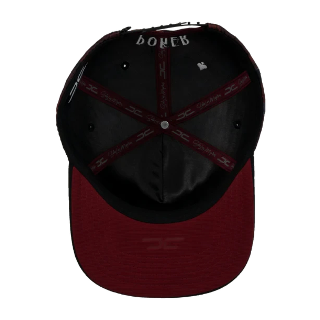 GORRA JC HATS POKER CAMO BURGUNDY 1694