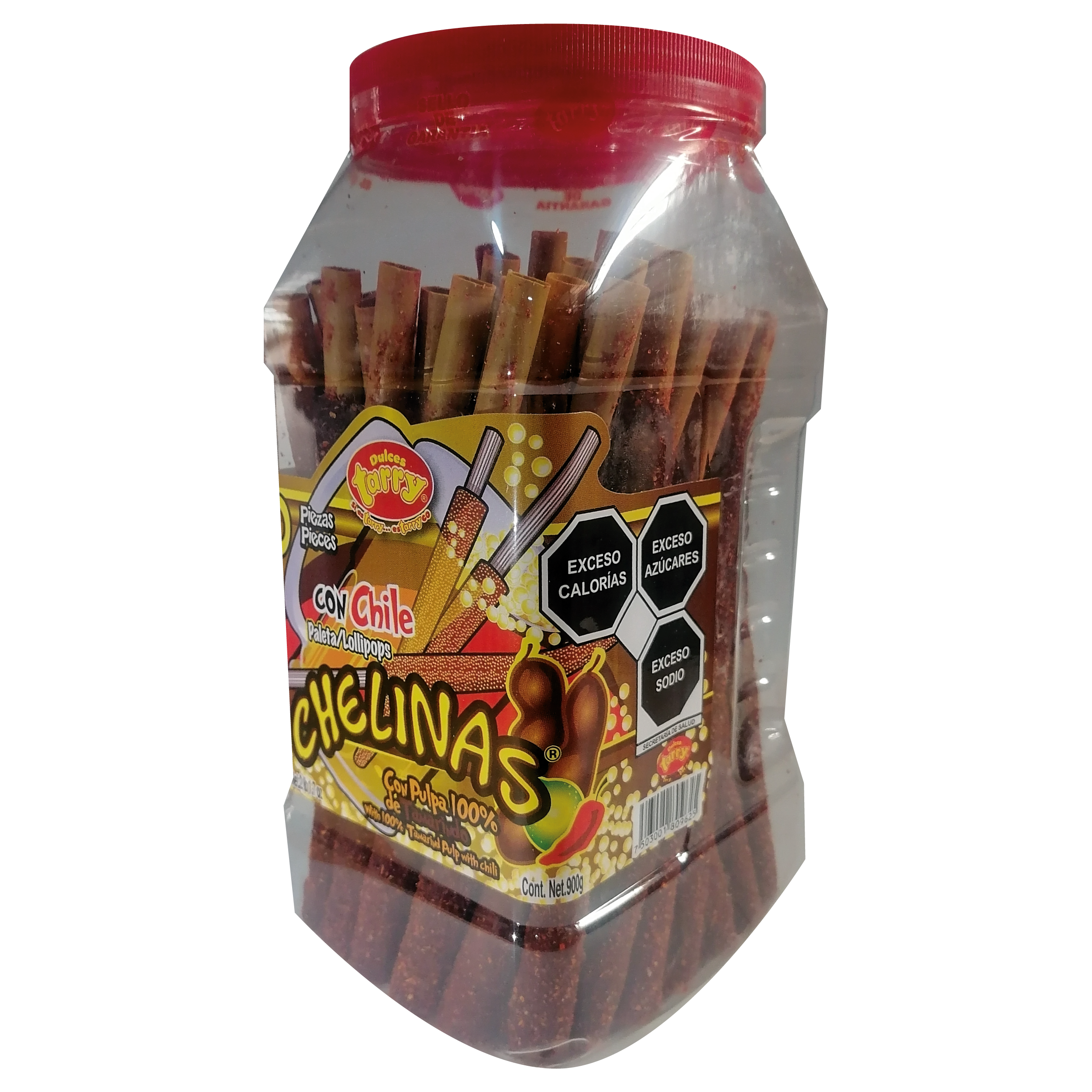 Tarry Chelinas Tamarindo Chile Banderillas Grande 50pzas