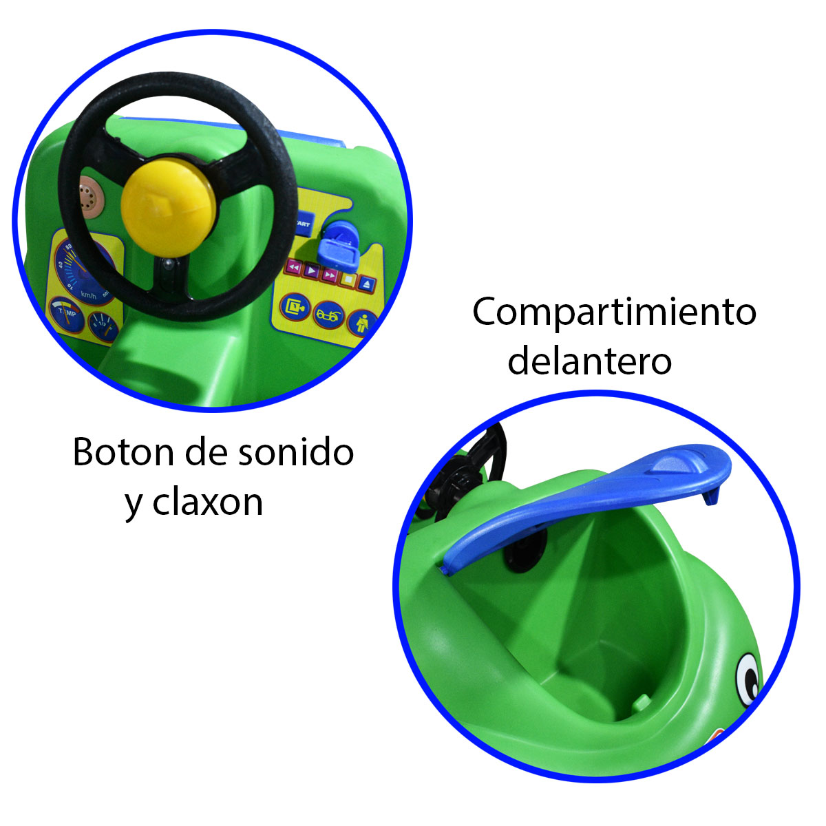 Montable Tick Tack Mini Car Plast Verde C/Toldo