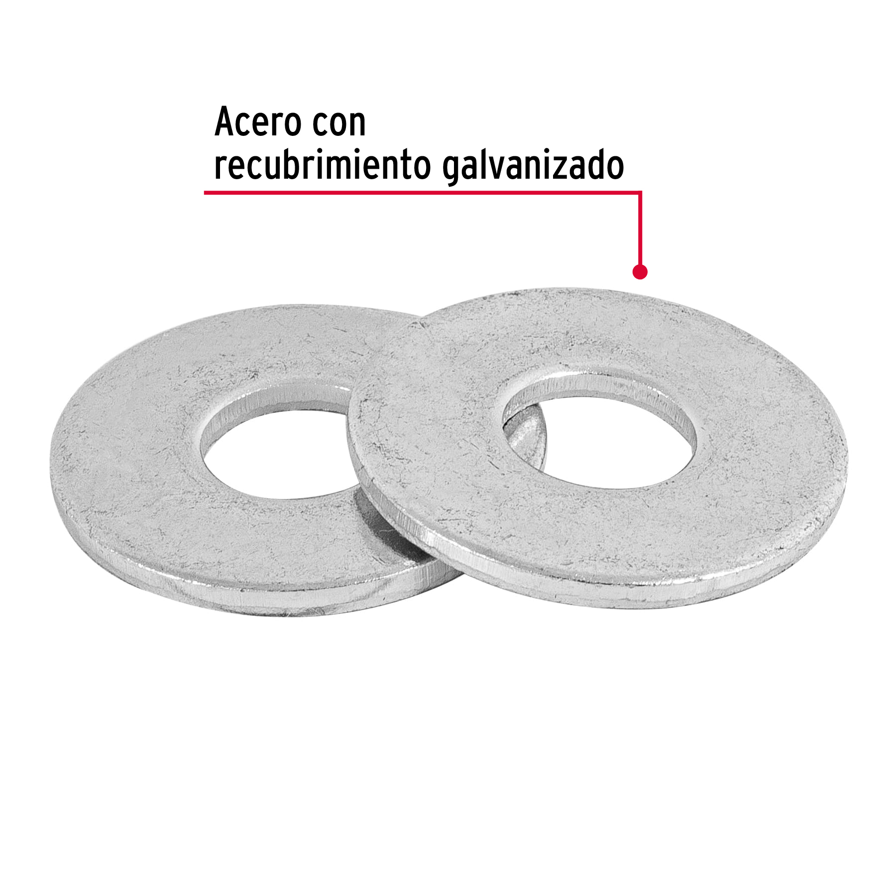 BLÍSTER CON 14 ARANDELAS PLANAS DE 3/8", FIERO 40753