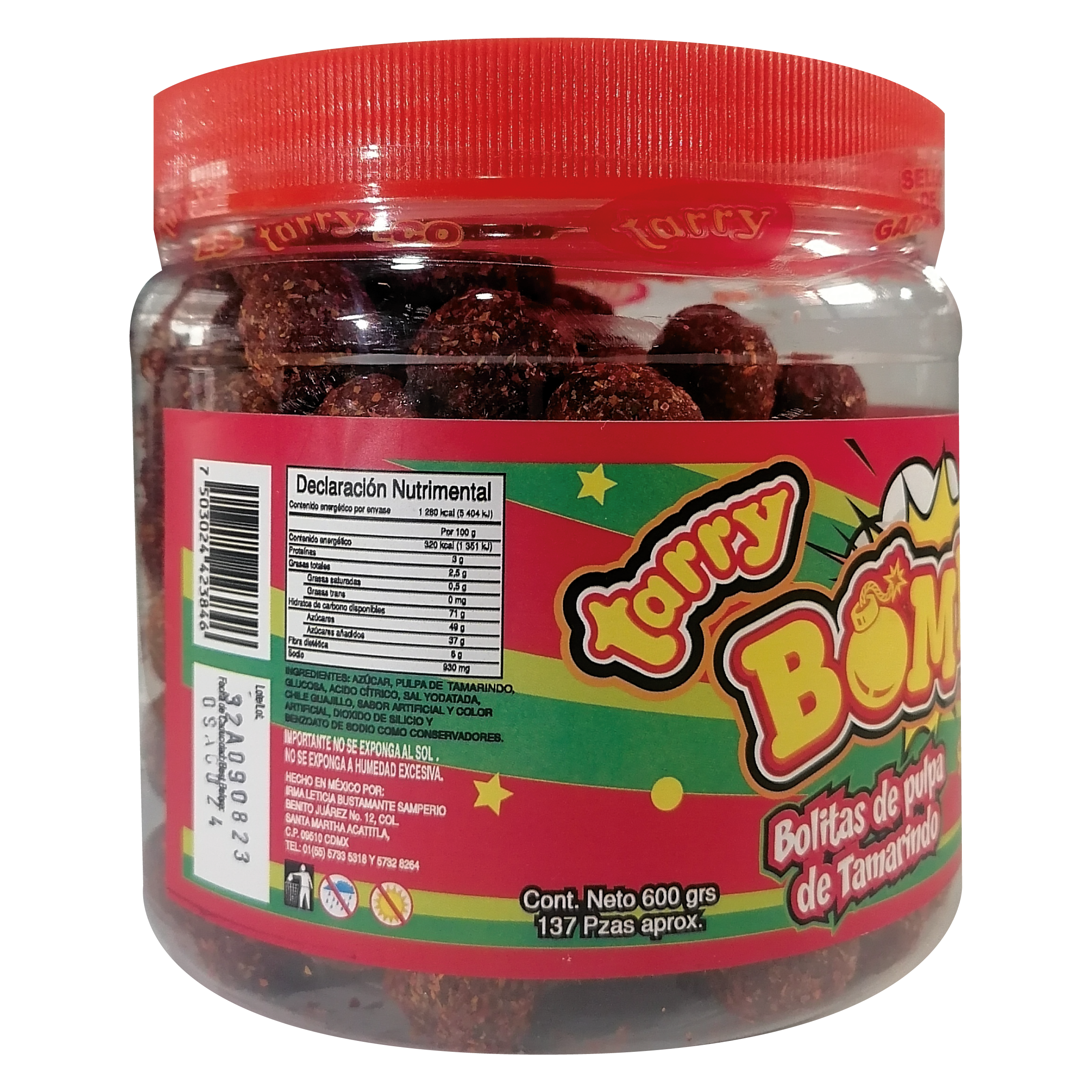 Tarry Bombs Bolitas De Pulpa Sandía 600g