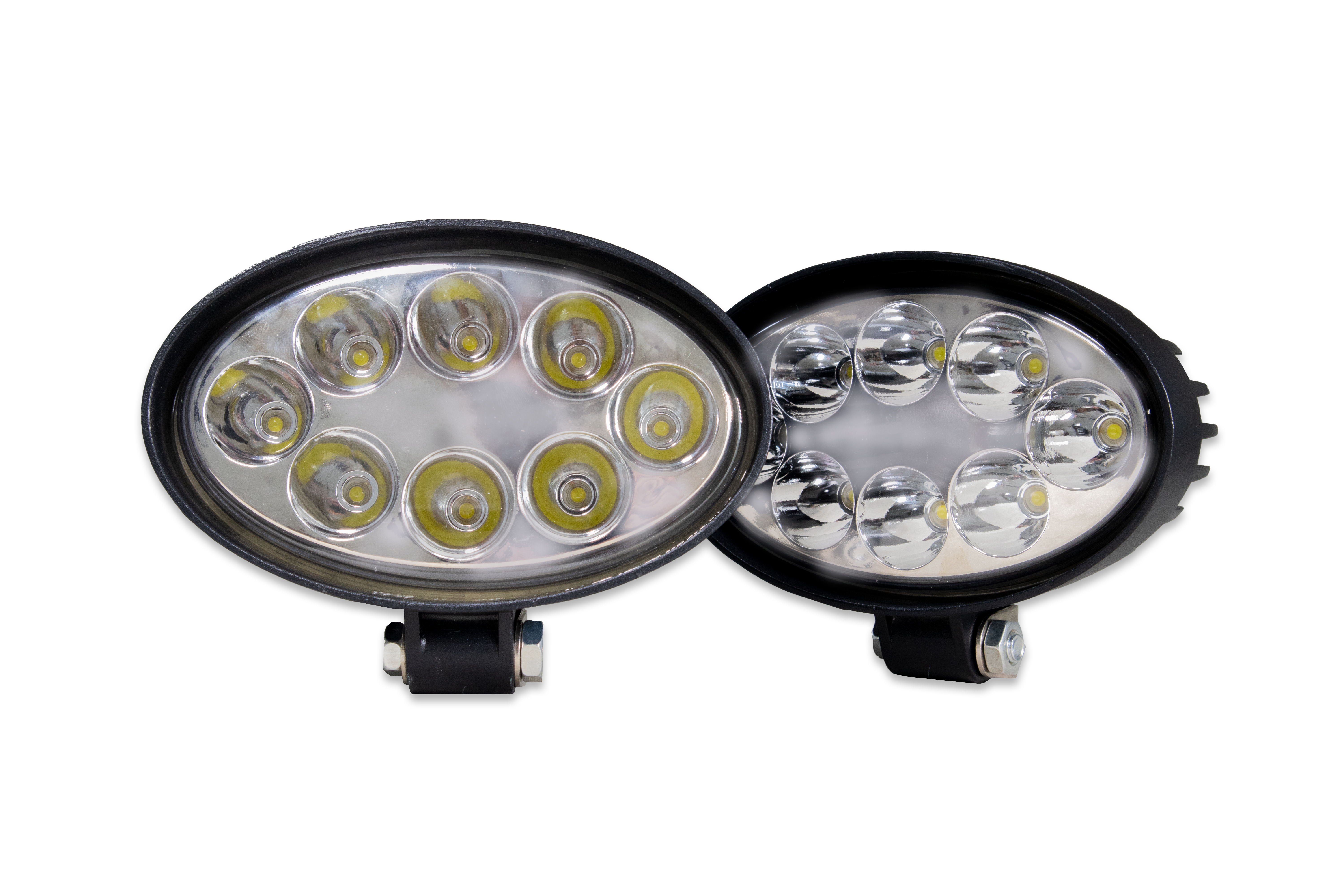 2 Faro Hiper Led Ovalado 5 Pulgadas Blanco Fijo Exploradora