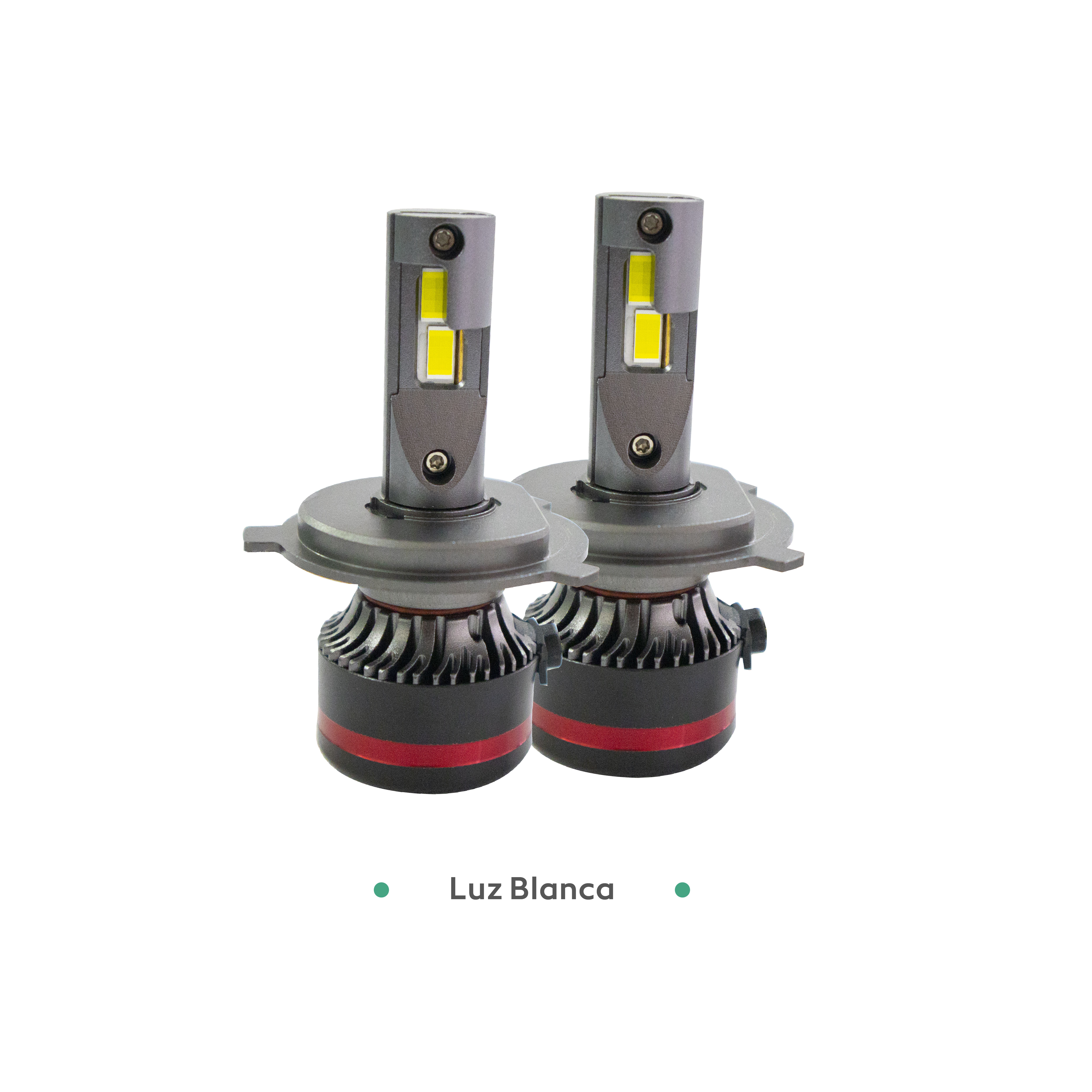 Kit 2 Focos Led H4 Hid Led Csp Nitrogeno Canbus 200w Luz Alta y baja