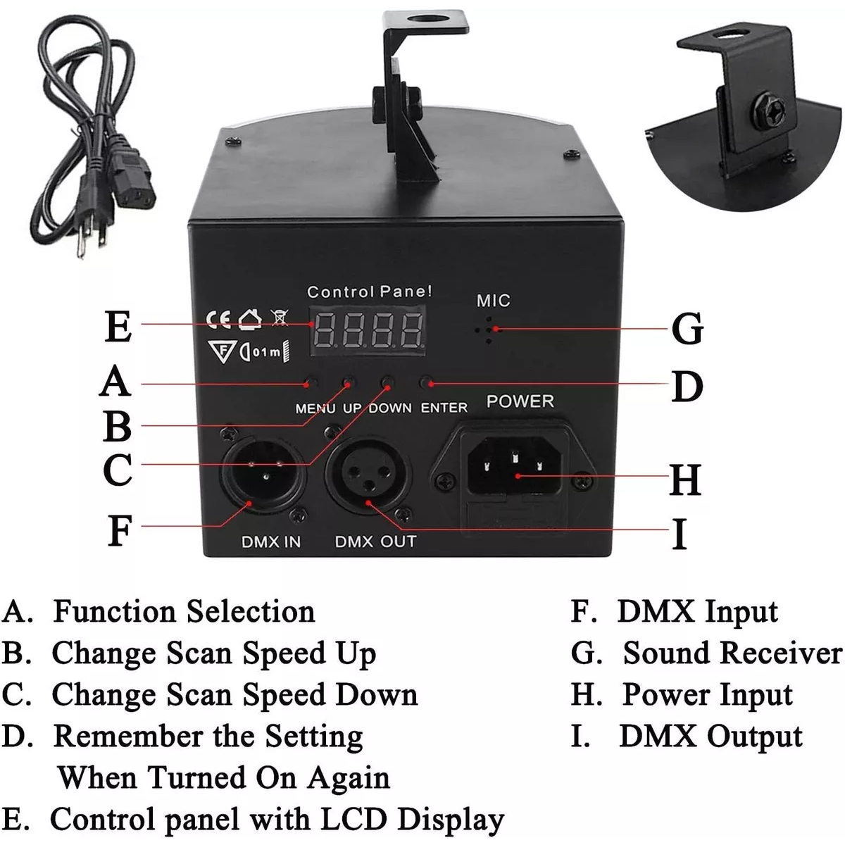 Proyector Láser Rgb Dmx Luces De Fiesta Proyector Estroboscó