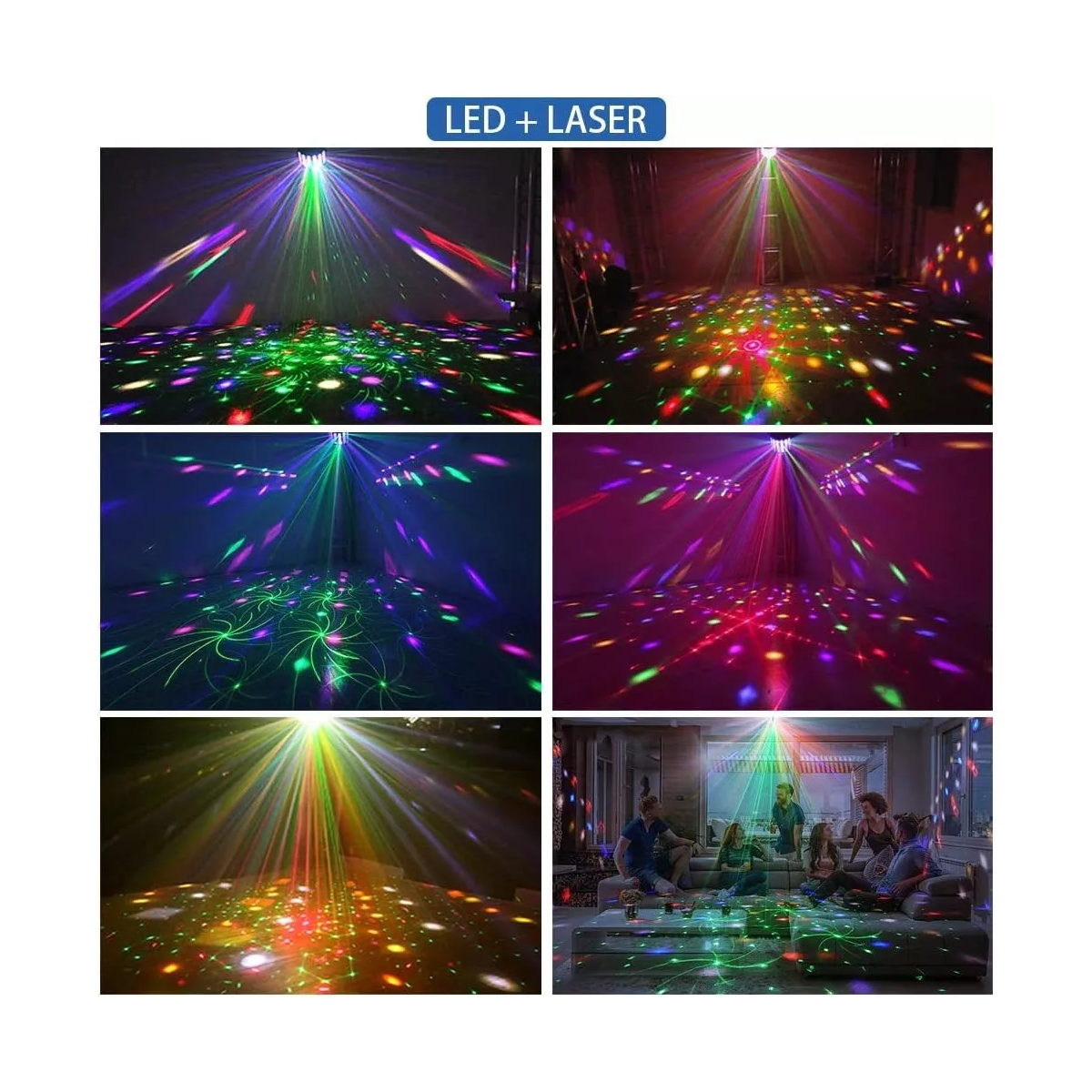 Proyector Láser Rgb Dmx Luces De Fiesta Proyector Estroboscó