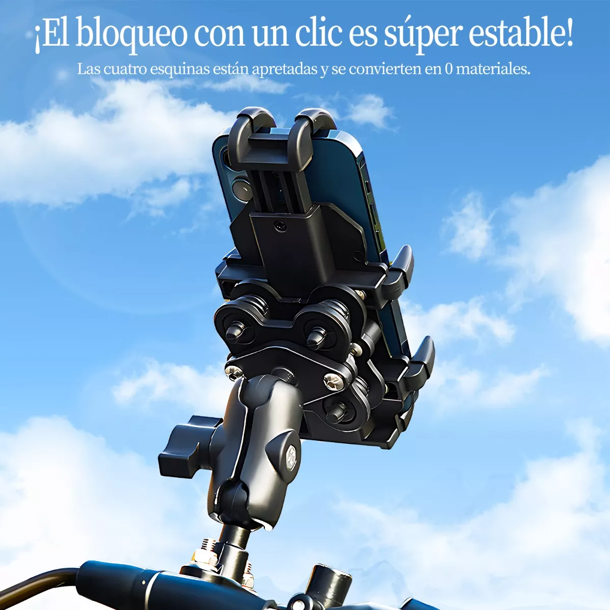 Soporte Para Teléfono Móvil Para Motocicleta Antivibración