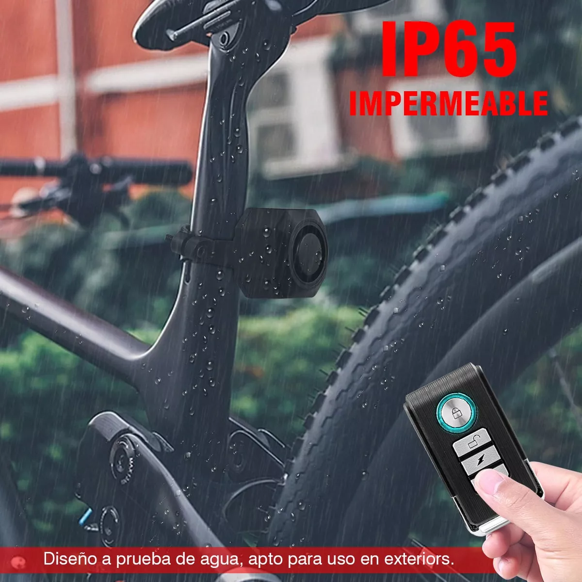 Alarma Para Bicicleta Antirrobo Inalámbrica Control Remoto