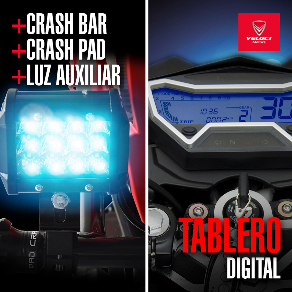 Moto Veloci Razzer GTR 3 200CC Rojo Mate 2023