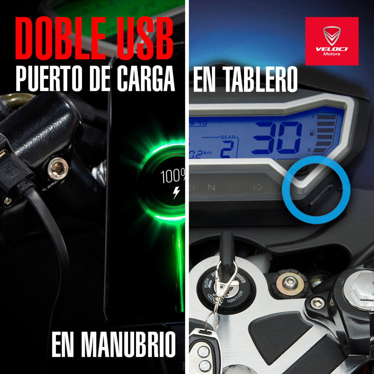 Moto Veloci Razzer GTR 3 200CC Rojo Mate 2023