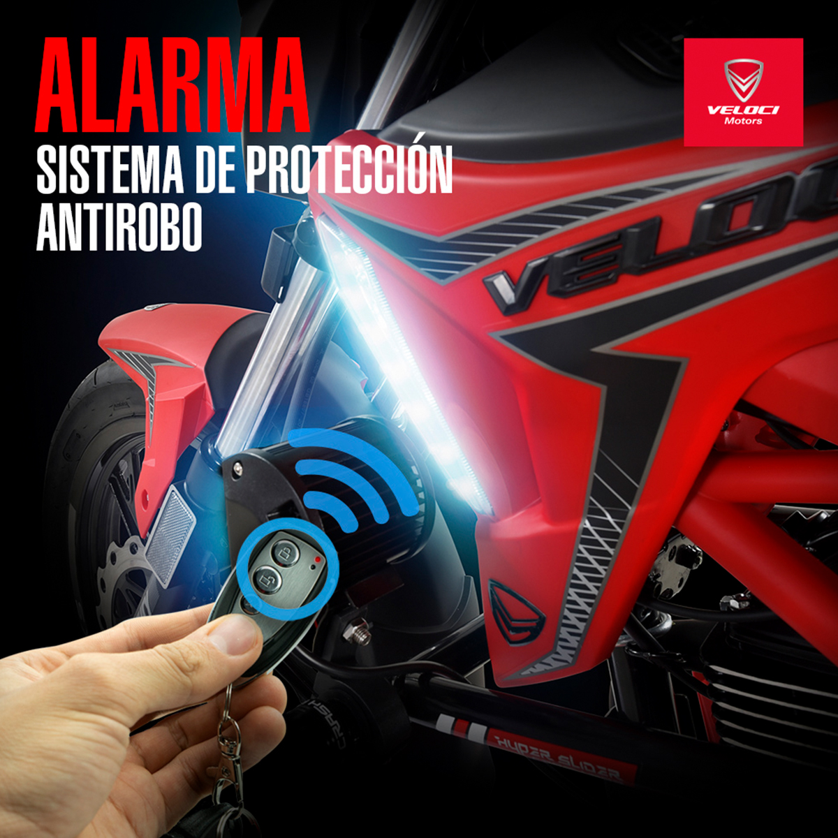 Moto Veloci Razzer GTR 3 200CC Rojo Mate 2023