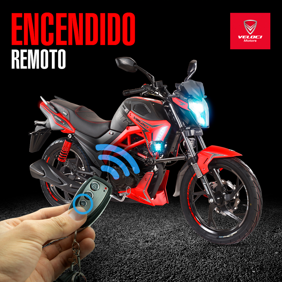Moto Veloci Razzer GTR 3 200CC Rojo Mate 2023