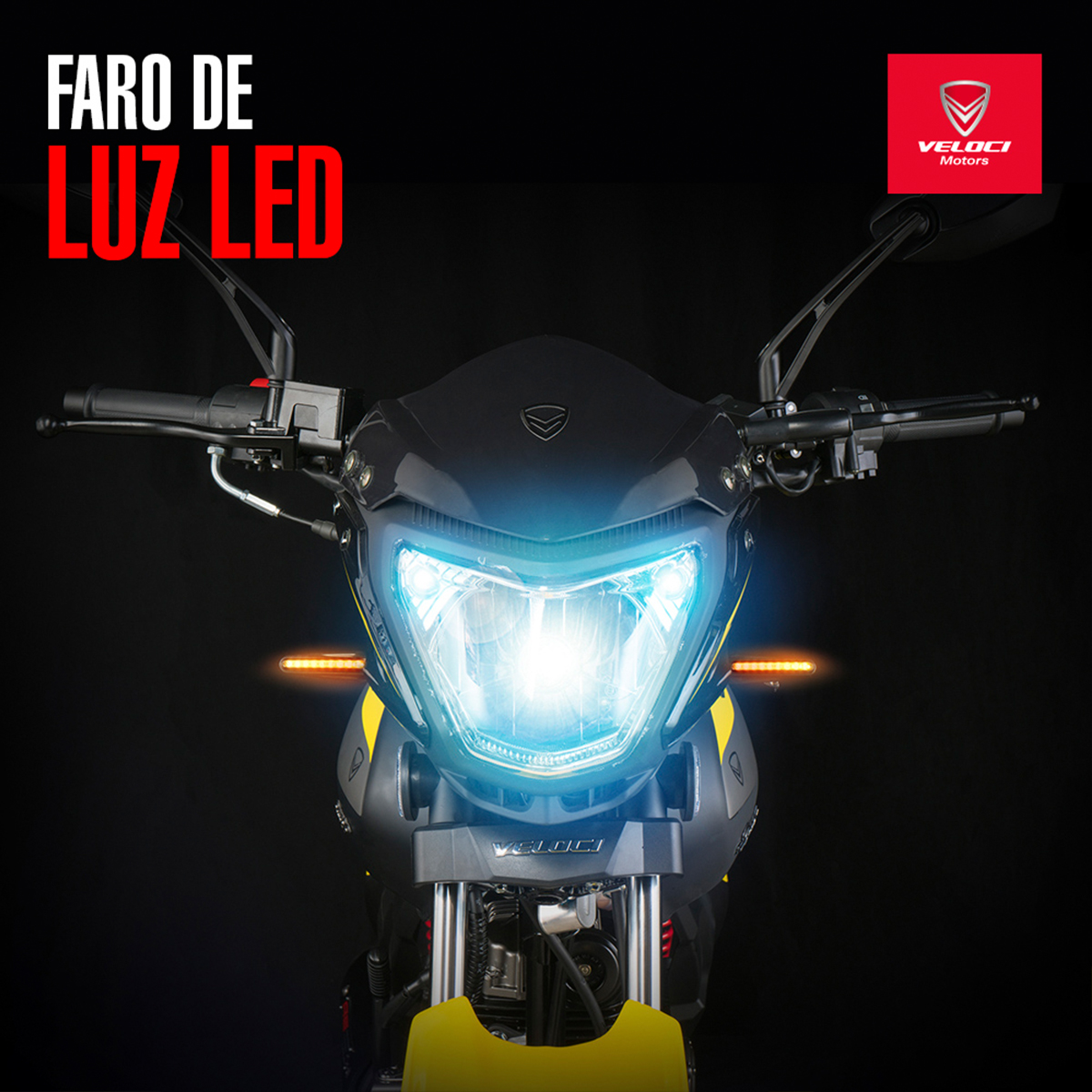 Moto Veloci Siryus RS Sport 150CC Amarillo 2024.