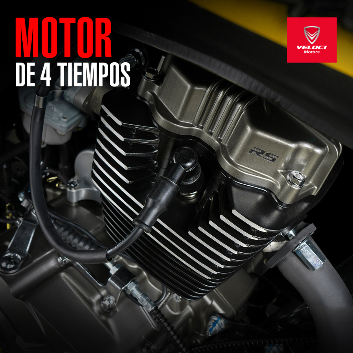 Moto Veloci Siryus RS Sport 150CC Amarillo 2024.