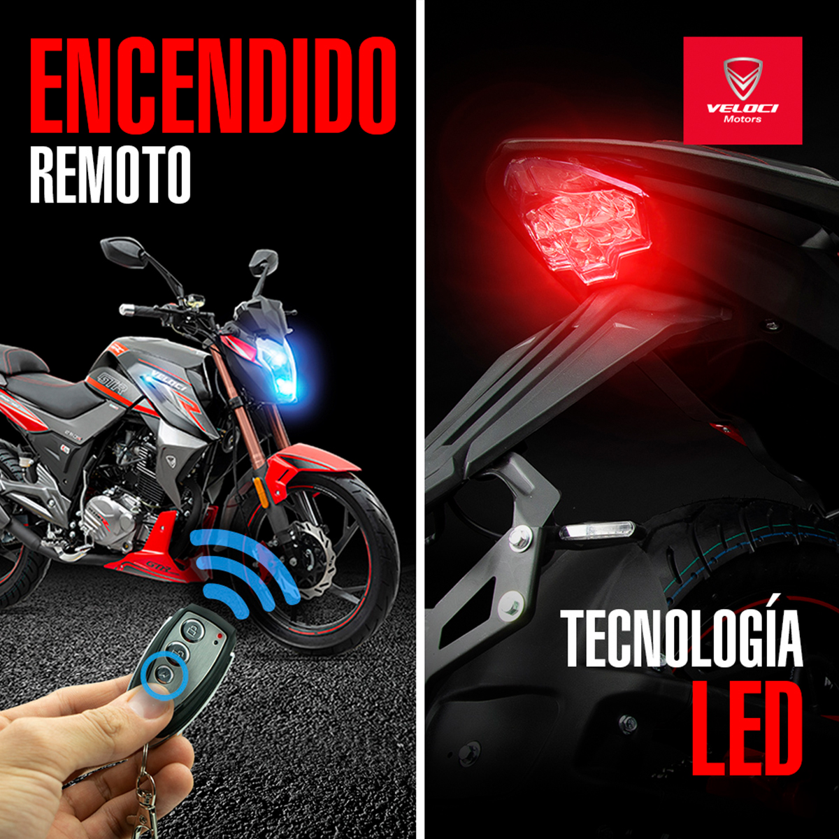 Moto Veloci Dmenthor GTR 250CC Rojo 2024