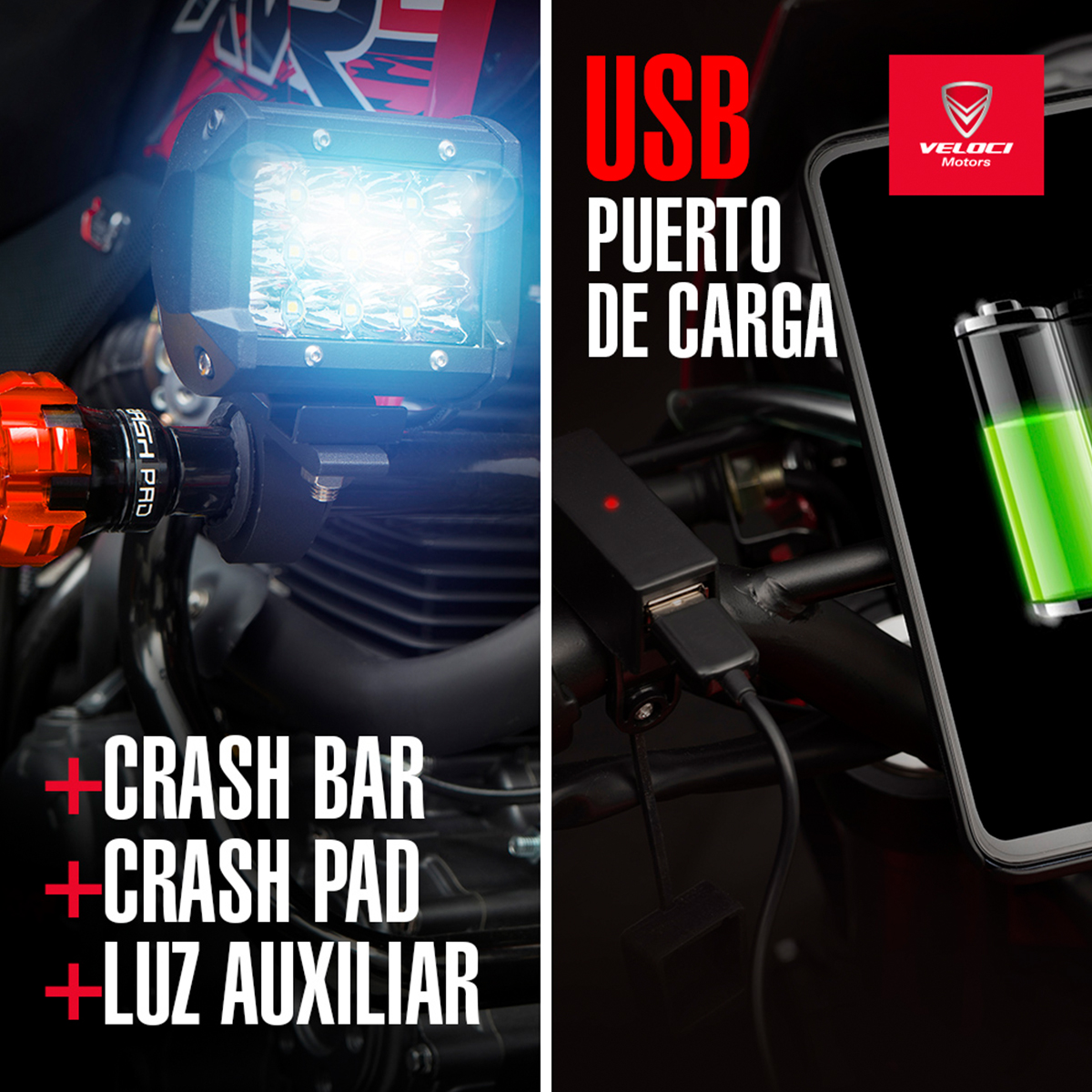 Moto Veloci Xeverus Pro XR2 250cc Rojo 2022