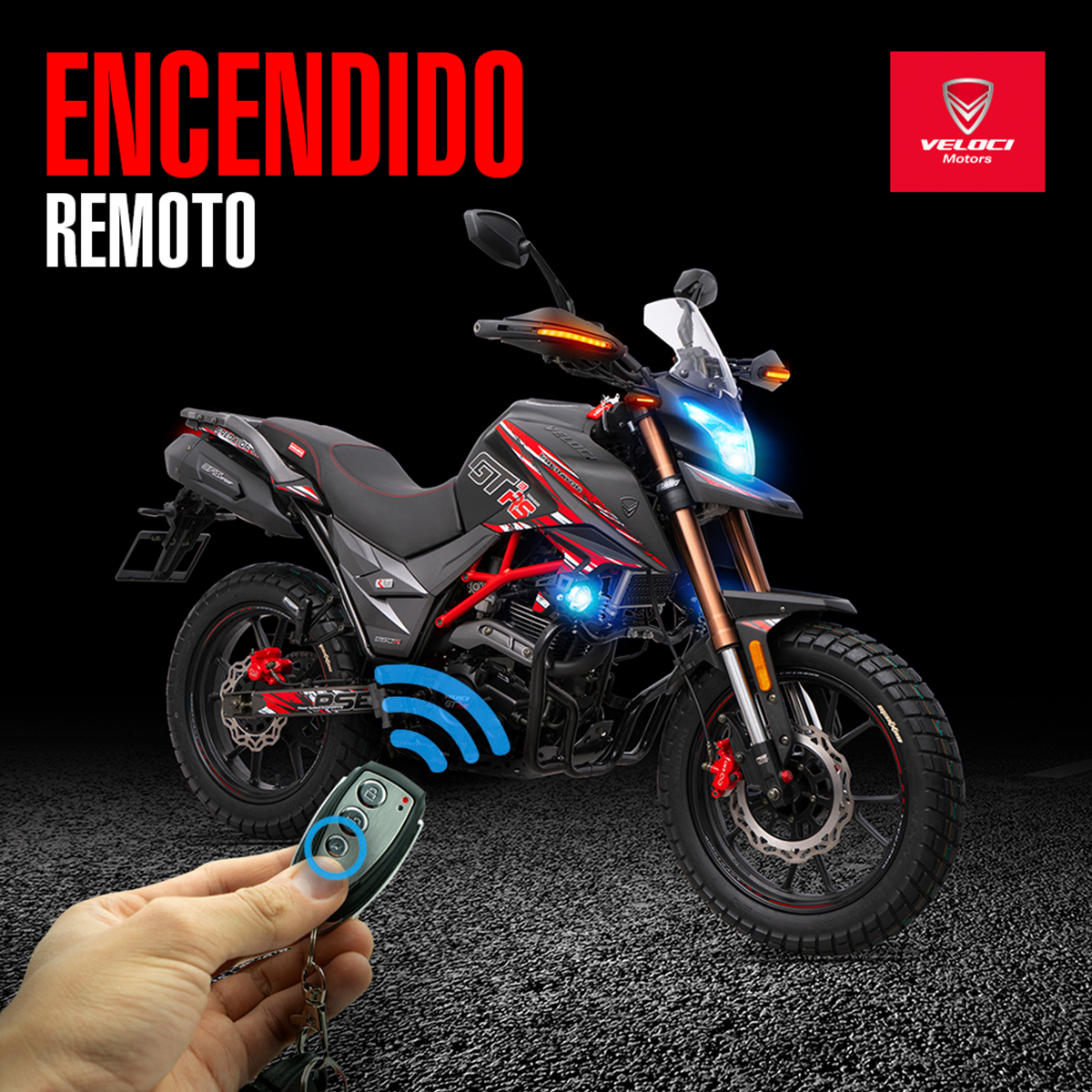 Moto Veloci Predator Gt3 Rs 250cc Rojo 2022.