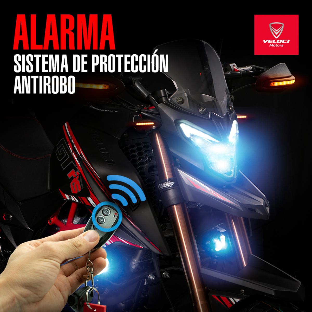 Moto Veloci Predator Gt3 Rs 250cc Rojo 2022.