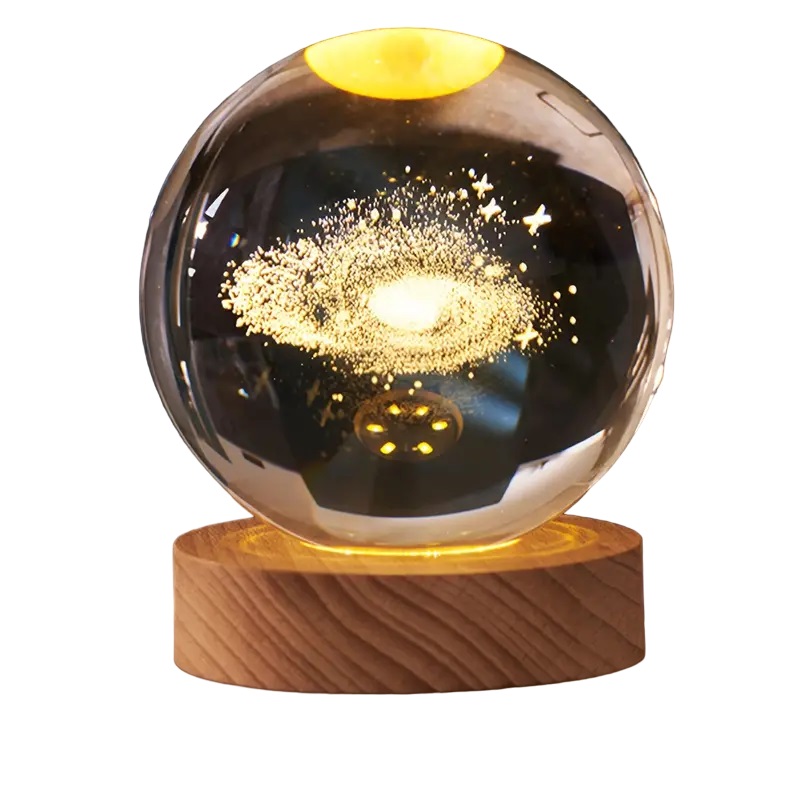 Lampara bola esfera de cristal via lactea.
