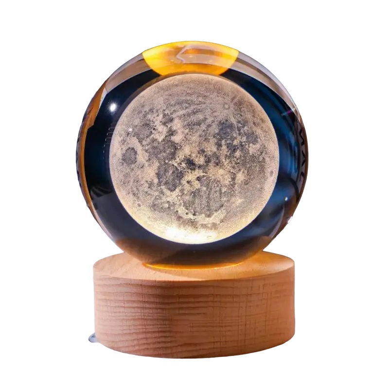 Lampara bola de cristal Luna.