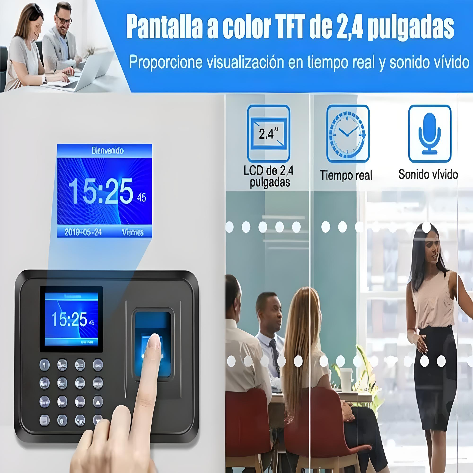 Reloj Checador Huella Biométrico Digital Memoria Internet