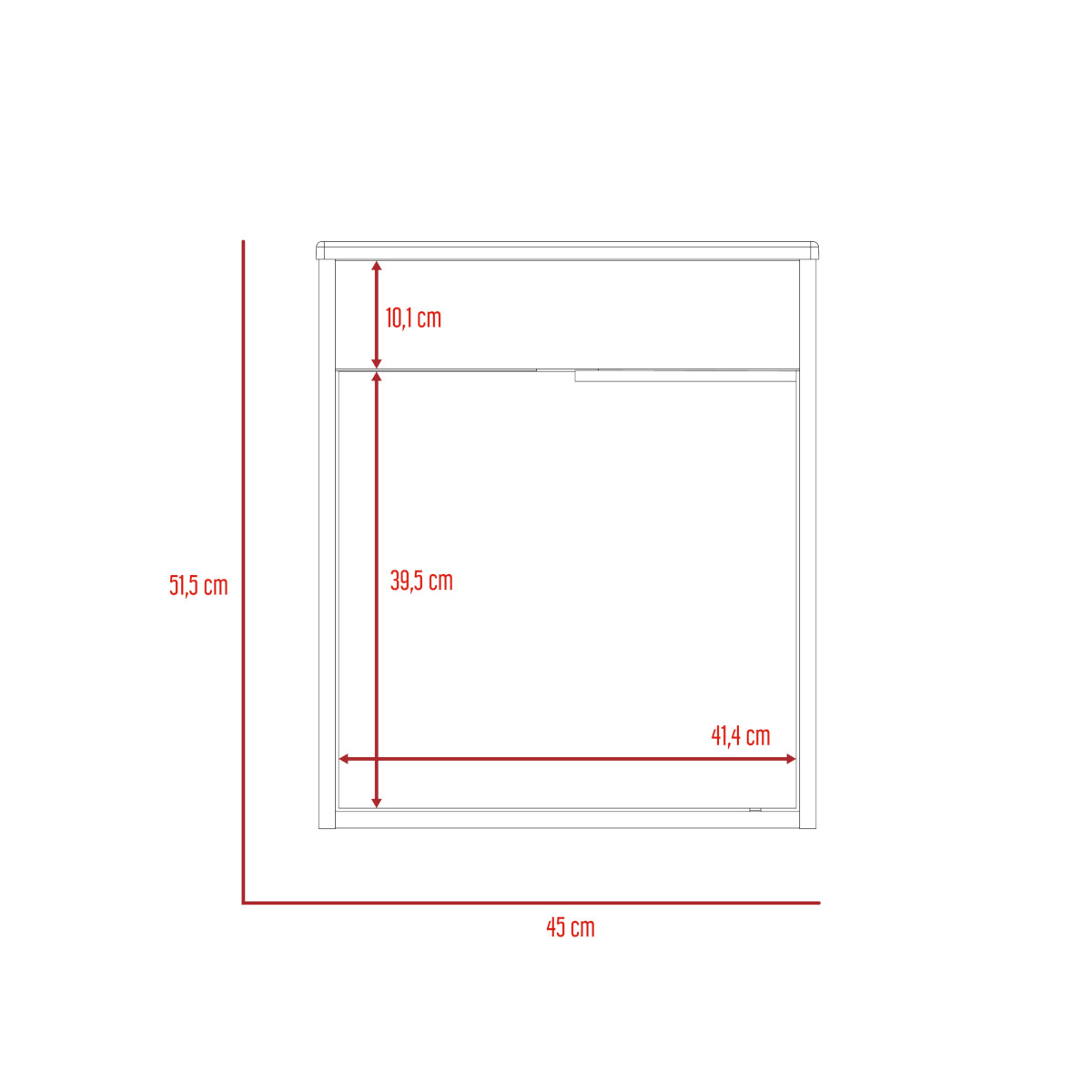 MUEBLE PARA LAVABO ARMABLE MODELO CARTER FLOTANTE CON OVALIN Y PUERTA