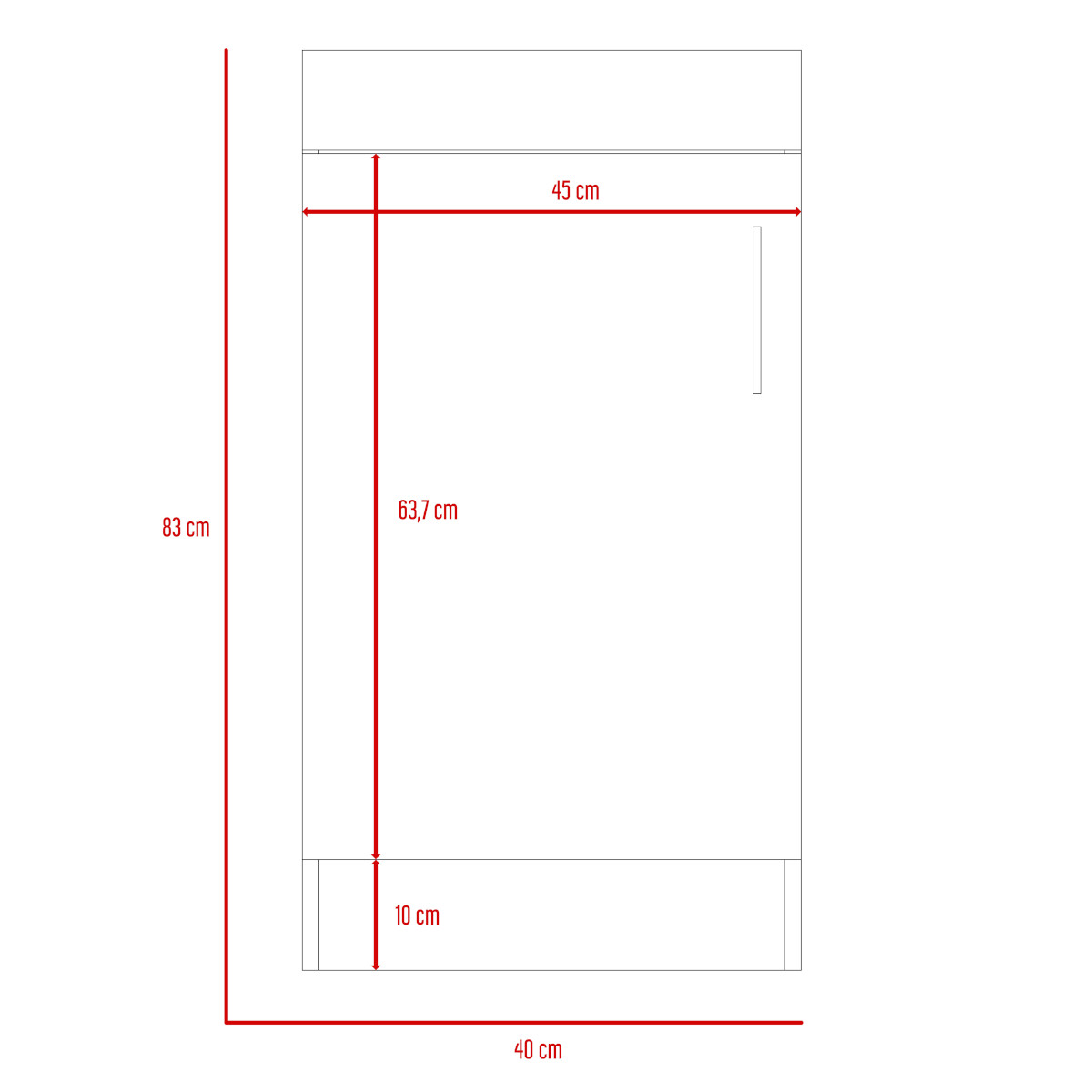 MUEBLE PARA LAVAMANOS ARMABLE CON OVALIN PARA BAÑO MODELO MADRID